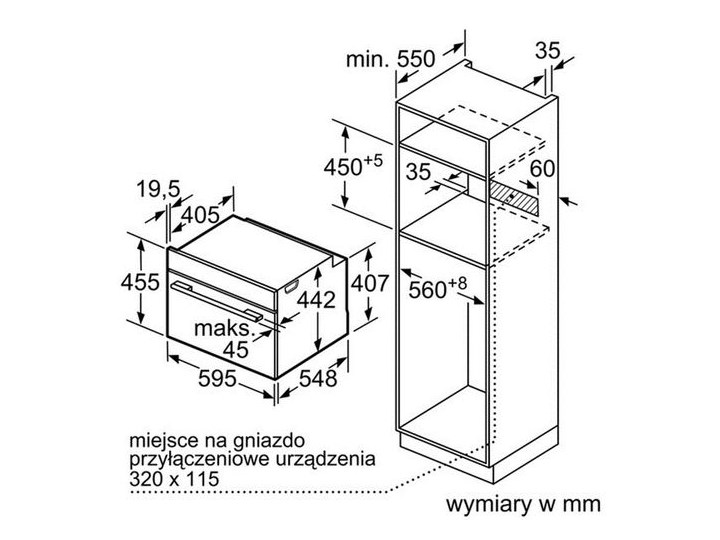 Духовой шкаф bosch cmg633bw1 белый