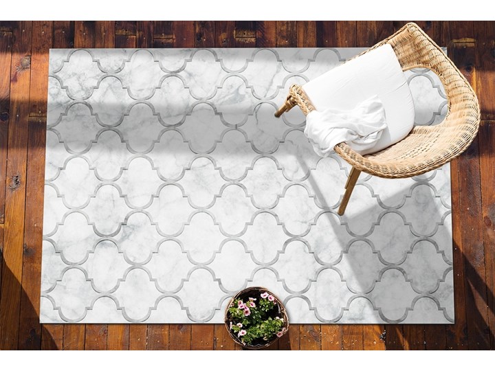 Nowoczesny dywan outdoor wzór Marokański wzór 80x120 cm Winyl 60x90 cm Prostokątny Dywany Pomieszczenie Salon