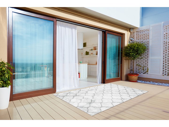 Nowoczesny dywan outdoor wzór Marokański wzór Winyl 80x120 cm Prostokątny Dywany 60x90 cm Pomieszczenie Przedpokój