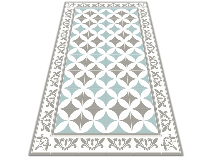 Dywan balkonowy wzór Portugalskie kafelki 60x90 cm 80x120 cm Prostokątny Dywany Winyl Kolor Miętowy