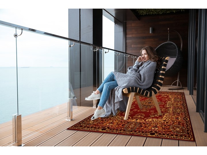 Nowoczesny dywan outdoor wzór Tekstura perska Dywany Prostokątny Winyl Pomieszczenie Sypialnia 60x90 cm 80x120 cm Pomieszczenie Balkon i taras