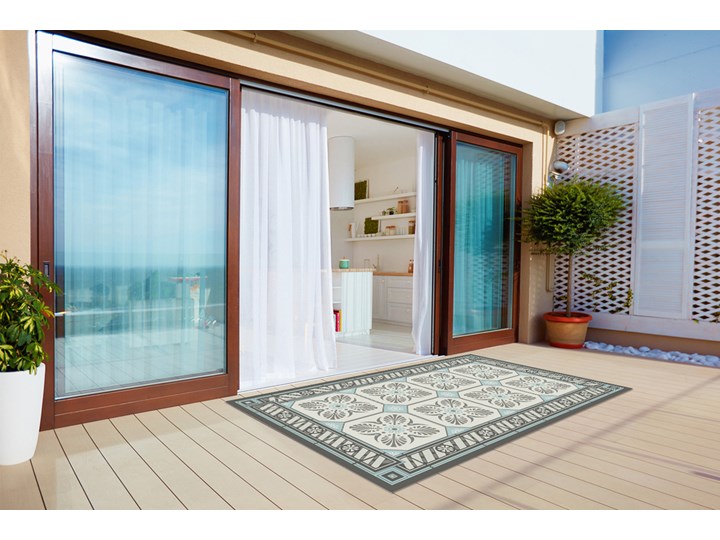 Nowoczesny dywan outdoor wzór Kafelki vintage 60x90 cm Dywany 80x120 cm Winyl Prostokątny Pomieszczenie Salon