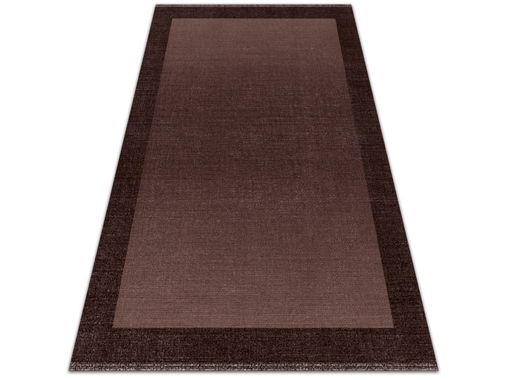 Dywan zewnętrzny tarasowy wzór Brązowa rama 80x120 cm 60x90 cm Prostokątny Dywany Winyl Kategoria Dywany