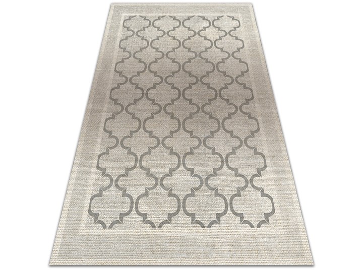 Dywan ogrodowy piękny wzór Marokański design Winyl 60x90 cm Prostokątny 80x120 cm Dywany Kolor Szary Pomieszczenie Sypialnia