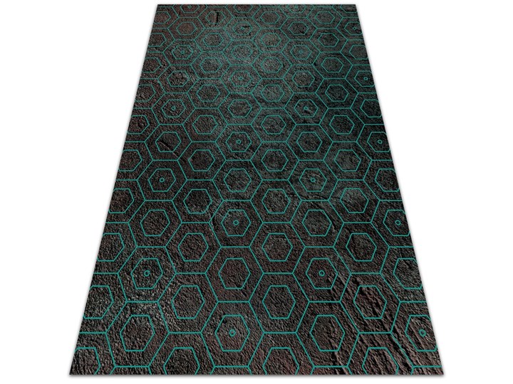 Nowoczesny dywan outdoor wzór Heksagony retro Dywany 60x90 cm Pomieszczenie Przedpokój Winyl Prostokątny 80x120 cm Pomieszczenie Salon