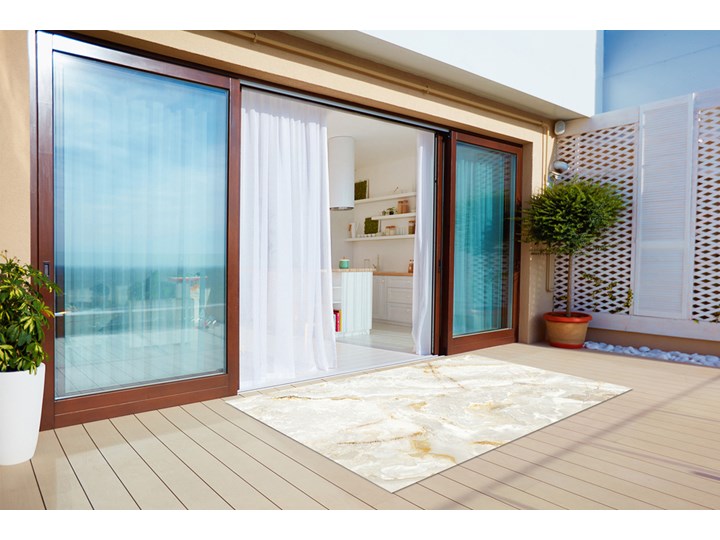 Nowoczesny dywan outdoor wzór Marmur tekstura 60x90 cm Pomieszczenie Przedpokój Prostokątny Winyl Dywany 80x120 cm Pomieszczenie Kuchnia