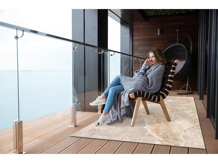 Nowoczesny dywan na balkon wzór Rdzawy marmur 80x120 cm 60x90 cm Dywany Kategoria Dywany Prostokątny Winyl Pomieszczenie Kuchnia