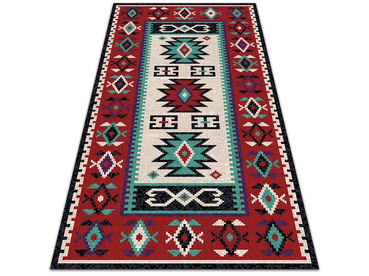 Nowoczesny dywan tarasowy Etniczne proste wzory Winyl Prostokątny 60x90 cm 80x120 cm Dywany Pomieszczenie Sypialnia