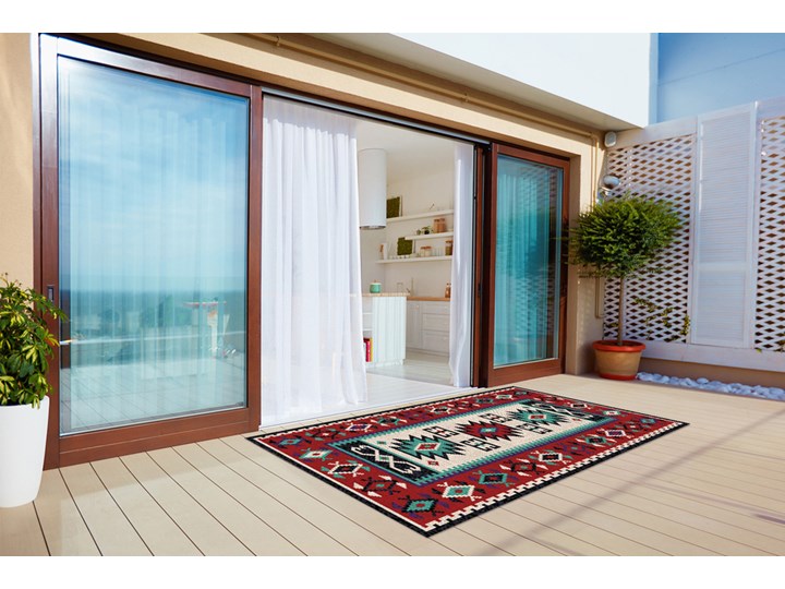 Nowoczesny dywan tarasowy Etniczne proste wzory Winyl 60x90 cm 80x120 cm Prostokątny Dywany Pomieszczenie Przedpokój Pomieszczenie Balkon i taras
