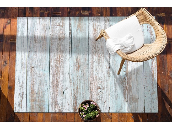 Wykładzina tarasowa zewnętrzna Retro deski Winyl 80x120 cm Dywany Kolor 60x90 cm Prostokątny Kategoria Dywany