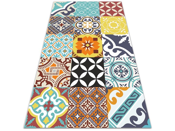 Nowoczesny dywan tarasowy Mix kolorowych wzorów Dywany Prostokątny 60x90 cm 80x120 cm Winyl Kategoria Dywany