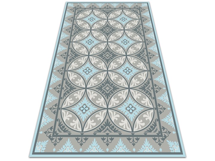 Dywan ogrodowy piękny wzór Geometryczne koła 60x90 cm Dywany Prostokątny Winyl 80x120 cm Pomieszczenie Salon