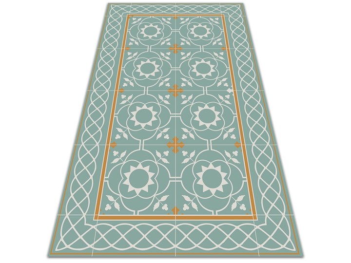 Dywan na taras zewnętrzny Vintage symetria Winyl 80x120 cm Dywany 60x90 cm Prostokątny Pomieszczenie Przedpokój