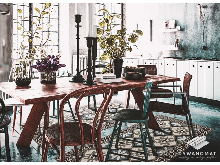 Modny uniwersalny dywan winylowy Portugalski styl 60x90 cm 80x120 cm Kategoria Dywany Dywany Pomieszczenie Salon