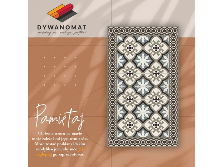 Modny uniwersalny dywan winylowy Portugalski styl 80x120 cm 60x90 cm Kolor Biały Dywany Pomieszczenie Sypialnia