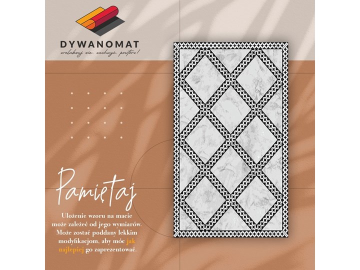 Wewnętrzny dywan winylowy Marmur wzorek 60x90 cm Dywany 80x120 cm Syntetyk Poliester Kategoria Dywany
