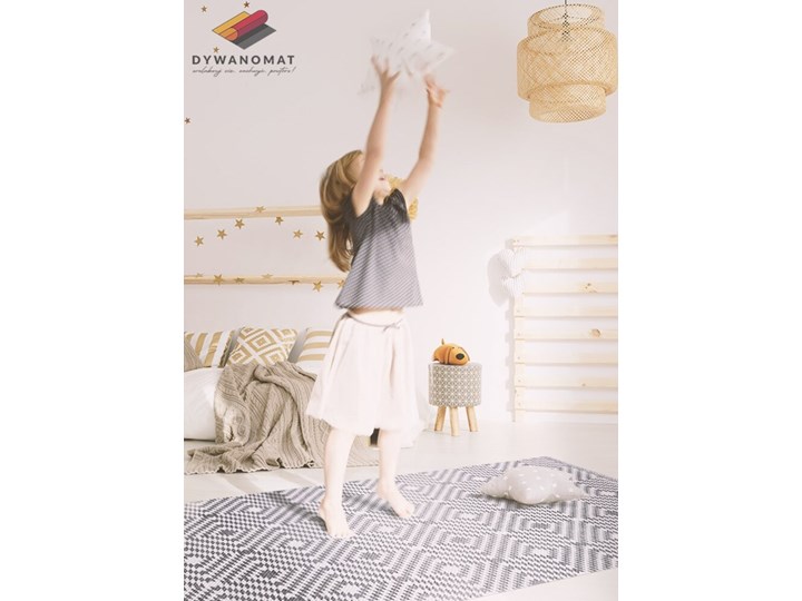 Dywan winylowy do domu Tureckie diamenty Kategoria Dywany 60x90 cm Dywany 80x120 cm Kolor Szary