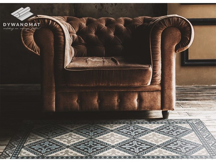 Winylowy dywan Geometryczne ornamenty Syntetyk Dywany 60x90 cm 80x120 cm Poliester Kategoria Dywany