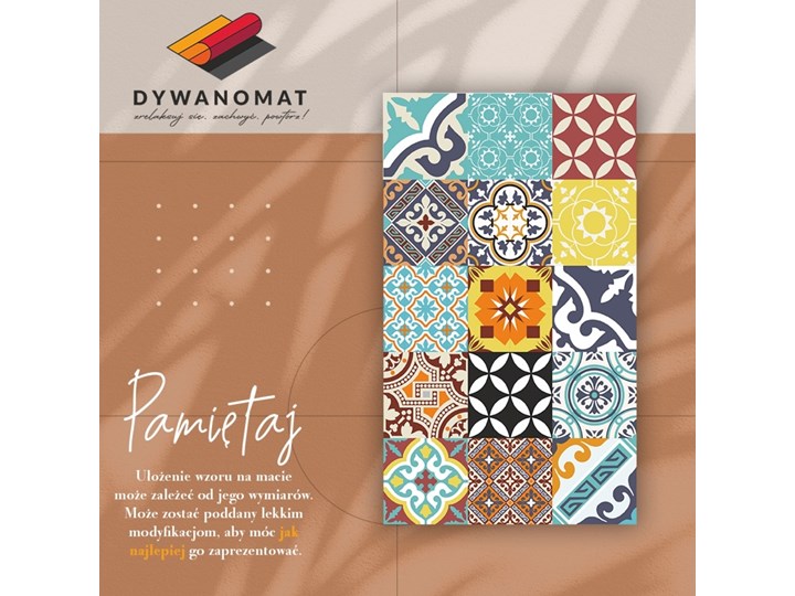 Dywan winylowy Mix kolorowych wzorów 60x90 cm 80x120 cm Dywany Pomieszczenie Przedpokój Kategoria Dywany