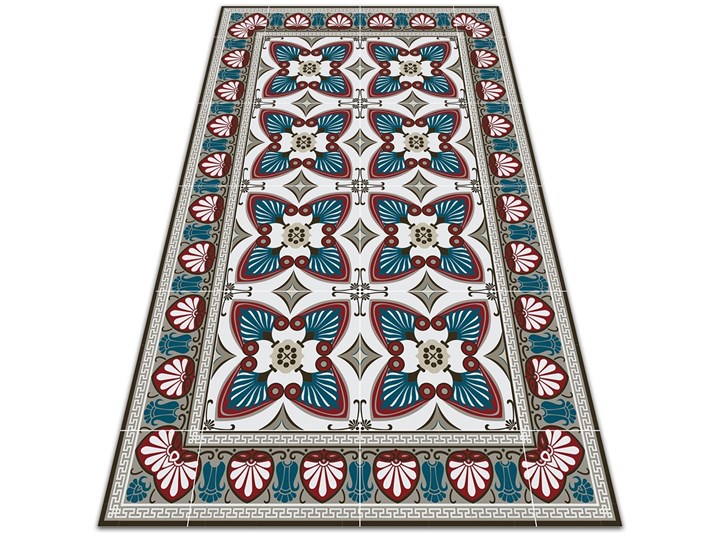 Modny uniwersalny dywan winylowy Styl pawie pióra 60x90 cm
