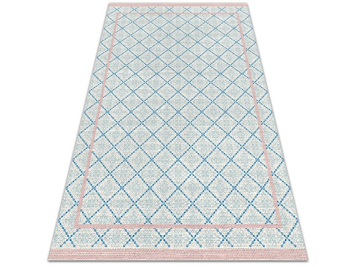 Modny uniwersalny dywan winylowy Niebieskie linie 60x90 cm