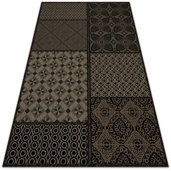 Modny dywan winylowy Połączenie wielu wzorów 60x90 cm