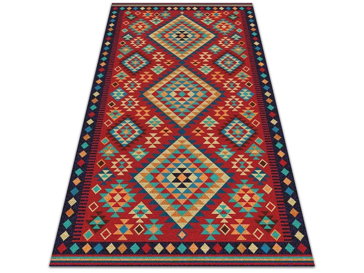 Modny dywan winylowy Kolorowe trójkąty retro 60x90 cm