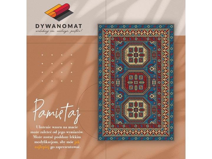 Dywan winylowy do wnętrz Ludowy wzór Poliester Kategoria Dywany Syntetyk 60x90 cm 80x120 cm Dywany Kolor Szary