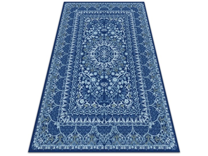 Modny dywan winylowy Niebieski antyczny styl 60x90 cm 80x120 cm Dywany Kategoria Dywany