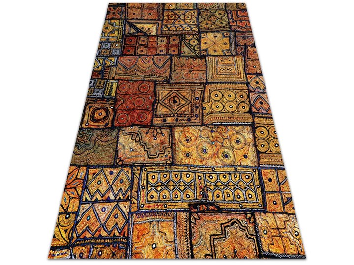 Dywan winylowy do domu Turecka mozaika Syntetyk Kategoria Dywany 60x90 cm 80x120 cm Dywany Kolor Brązowy