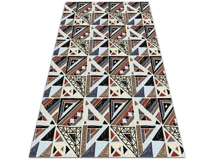 Modny dywan winylowy Geometryczna mozaika Dywany 80x120 cm Syntetyk 60x90 cm Kategoria Dywany