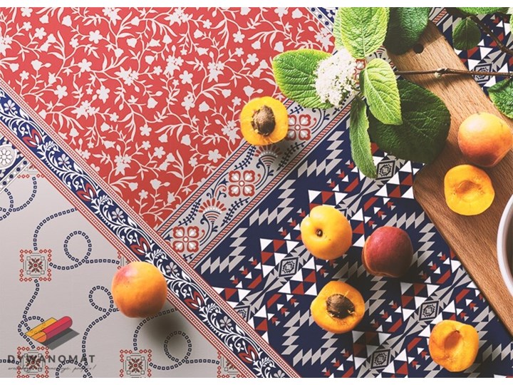 Modny dywan winylowy do domu Retro mix Poliester 80x120 cm Syntetyk 60x90 cm Dywany Kategoria Dywany