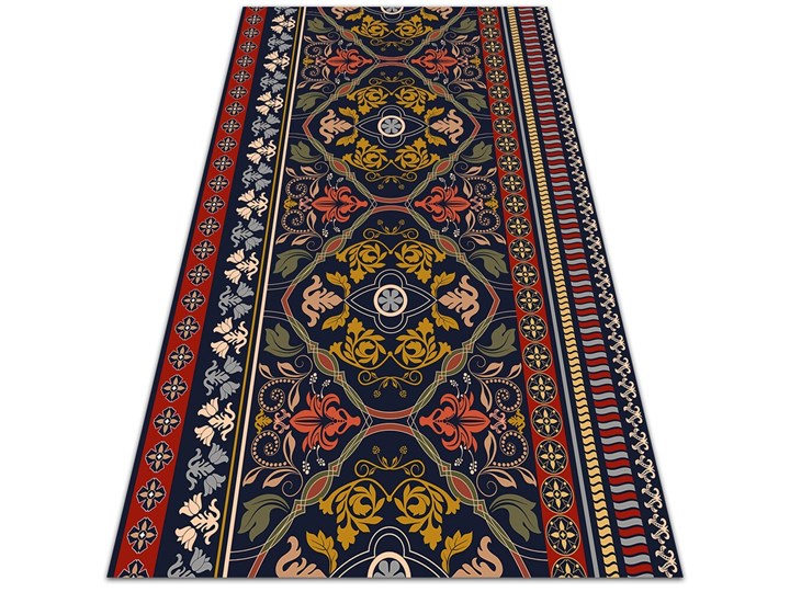 Modny winylowy dywan Kwiatowy wzór boho 60x90 cm