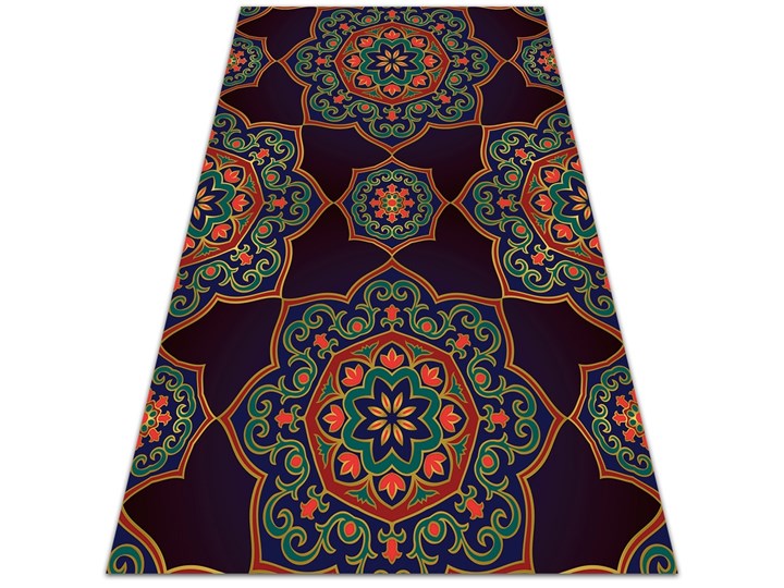 Modny uniwersalny dywan winylowy Ornament mandala 60x90 cm Dywany Prostokątny 80x120 cm Syntetyk Kategoria Dywany
