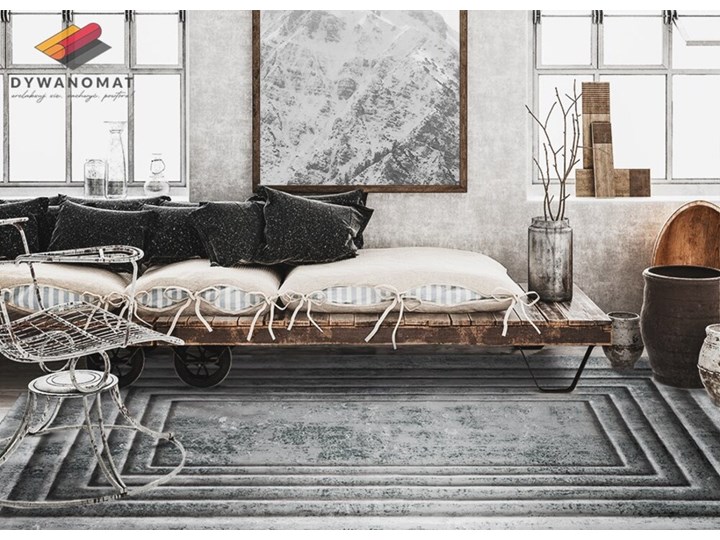 Wewnętrzny dywan winylowy Betonowe ramy Syntetyk Dywany 80x120 cm 60x90 cm Kategoria Dywany