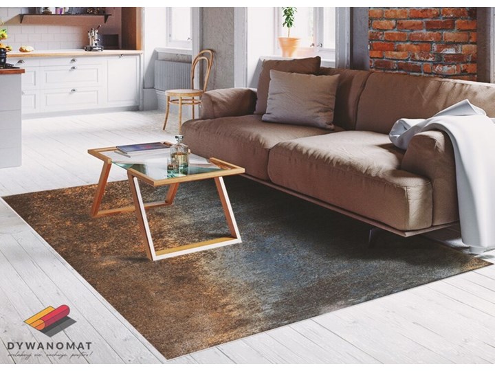 Modny winylowy dywan Zardzewiała blacha 80x120 cm Syntetyk 60x90 cm Dywany Poliester Kategoria Dywany