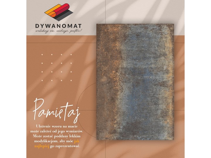 Modny winylowy dywan Zardzewiała blacha Kategoria Dywany 80x120 cm Syntetyk Poliester Dywany 60x90 cm Pomieszczenie Salon