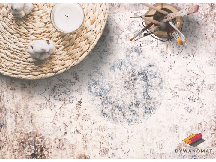 Modny uniwersalny dywan winylowy Perska geometria 80x120 cm Dywany 60x90 cm Pomieszczenie Salon Syntetyk Kategoria Dywany