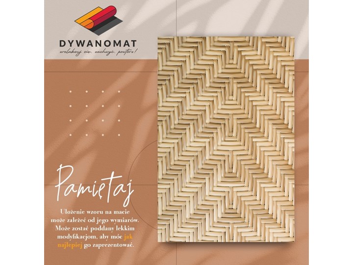 Modny winylowy dywan Wiklinowa tekstura 60x90 cm 80x120 cm Dywany Pomieszczenie Salon