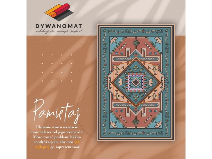Dywan winylowy do domu Arabska geometria Poliester Dywany Syntetyk 60x90 cm 80x120 cm Kategoria Dywany