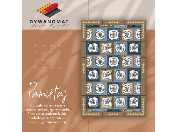 Uniwersalny dywan winylowy Geometryczna kostka 60x90 cm Kategoria Dywany Syntetyk Dywany Poliester 80x120 cm Kolor Szary