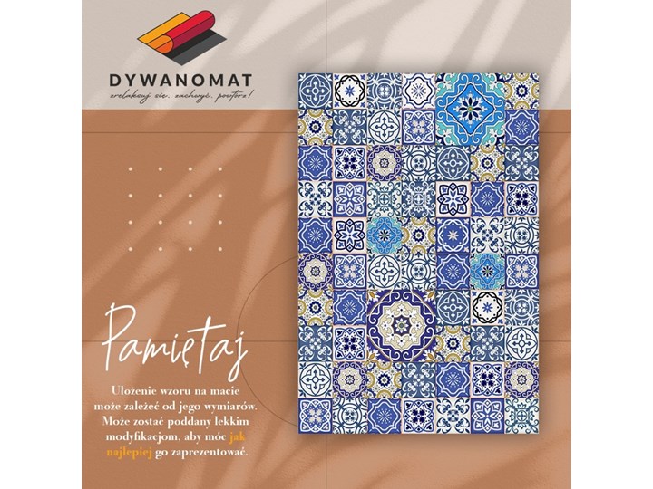 Modny winylowy dywan Hiszpańskie kwiaty Poliester Kategoria Dywany Dywany 80x120 cm 60x90 cm Syntetyk Kolor Szary