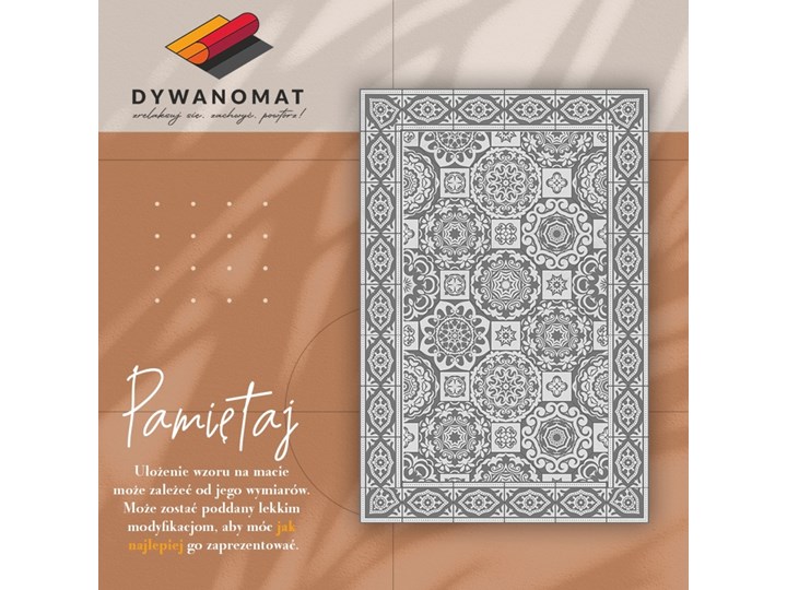 Modny uniwersalny dywan winylowy Grecka geometria Poliester Syntetyk Kategoria Dywany Dywany 80x120 cm 60x90 cm Kolor Szary