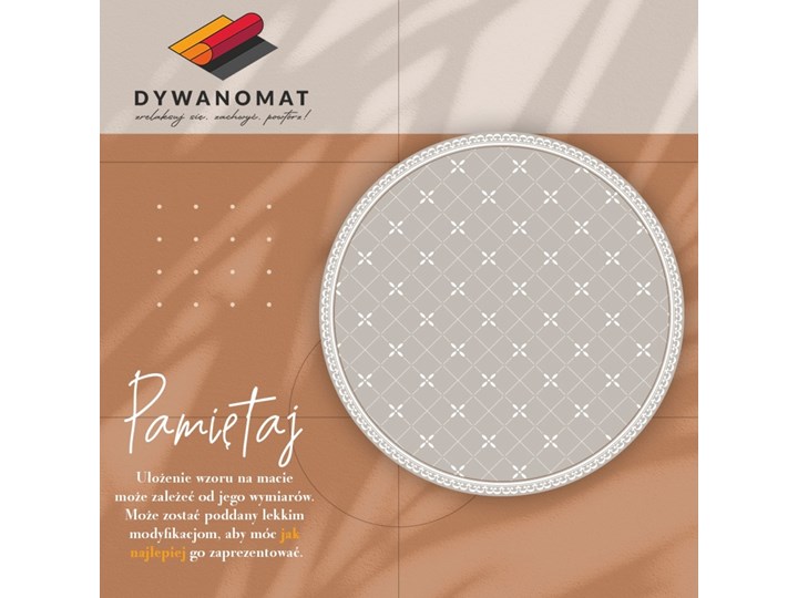 Modny winylowy dywan delikatne krzyżyki 60x60 cm Dywany Poliester 50x50 cm 100x100 cm 90x90 cm 80x80 cm 70x70 cm Syntetyk Kategoria Dywany