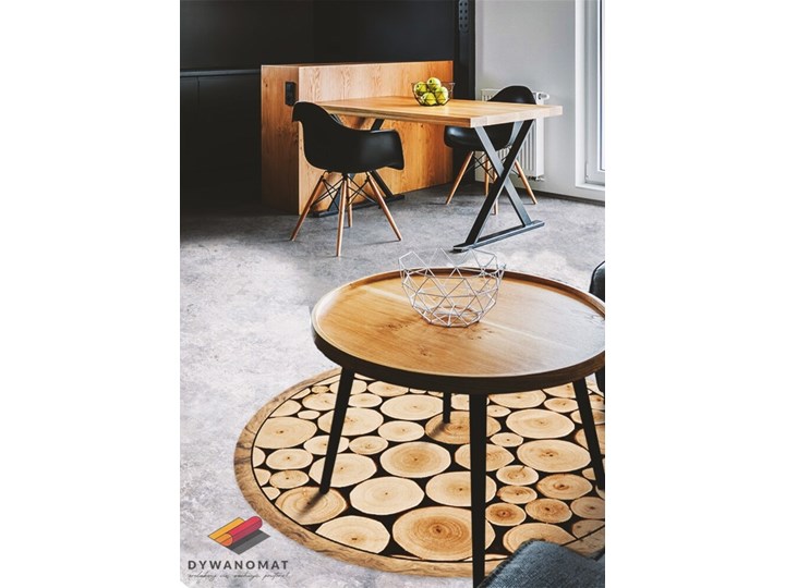 Modny uniwersalny dywan winylowy przekrój pnia 50x50 cm 80x80 cm 60x60 cm Dywany 70x70 cm 90x90 cm Kategoria Dywany 100x100 cm Kolor Beżowy