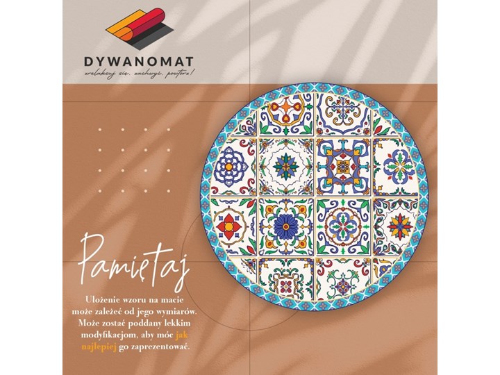 Uniwersalny dywan winylowy portugalskie kafelki Poliester 100x100 cm 50x50 cm 80x80 cm Dywany Syntetyk 60x60 cm 90x90 cm 70x70 cm Kategoria Dywany
