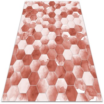 Uniwersalny dywan winylowy Akwarelowe hexagony 60x90 cm