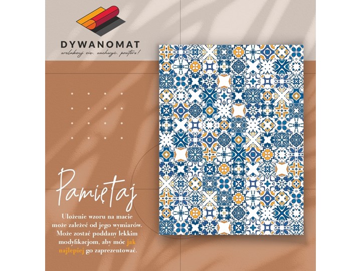Uniwersalny dywan winylowy Marokańskie kafelki 60x90 cm Dywany 80x120 cm Kategoria Dywany Kolor