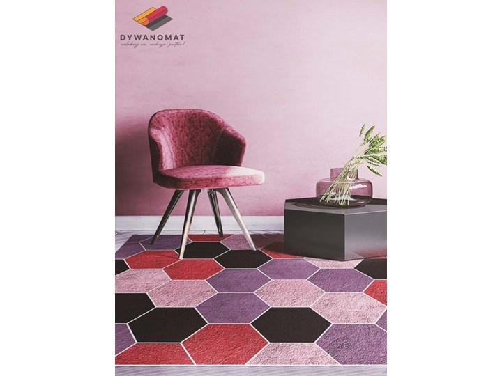 Modny dywan winylowy Teksturalne hexagony 80x120 cm 60x90 cm Dywany Poliester Syntetyk Kategoria Dywany
