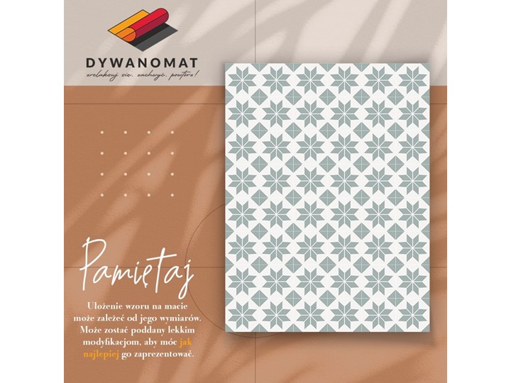 Dywan winylowy do domu Gotyckie gwiazdki 60x90 cm Kategoria Dywany 80x120 cm Dywany Kolor Biały